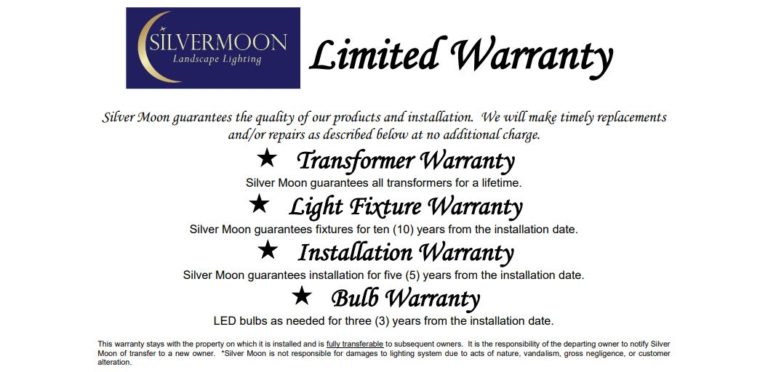 SilverMoon Lighting – 23 years of landscape lighting – 3000+ installations